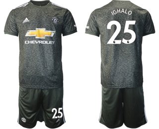 Men 2020-2021 club Manchester United away 25 black Soccer Jerseys