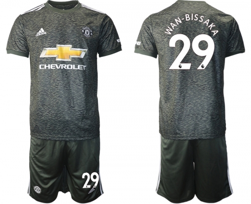 Men 2020-2021 club Manchester United away 29 black Soccer Jerseys