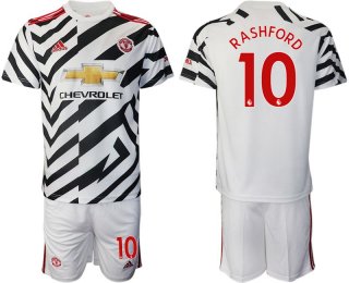 Men 2020-2021 club Manchester united away 10 white Soccer Jerseys1