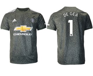 Men 2020-2021 club Manchester United away aaa version 1 black Soccer Jerseys