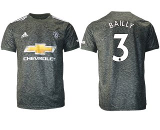 Men 2020-2021 club Manchester United away aaa version 3 black Soccer Jerseys