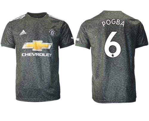 Men 2020-2021 club Manchester United away aaa version 6 black Soccer Jerseys