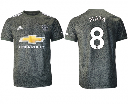 Men 2020-2021 club Manchester United away aaa version 8 black Soccer Jerseys