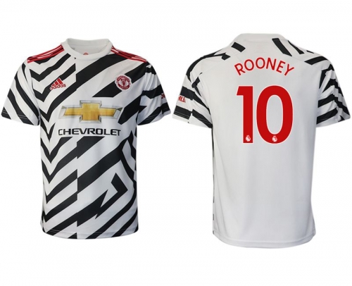 Men 2020-2021 club Manchester United away aaa version 10 white Soccer Jerseys