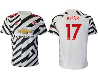 Men 2020-2021 club Manchester United away aaa version 17 white Soccer Jerseys