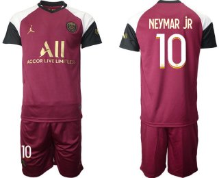 Men 2020-2021 club Paris St German away 10 red Soccer Jerseys