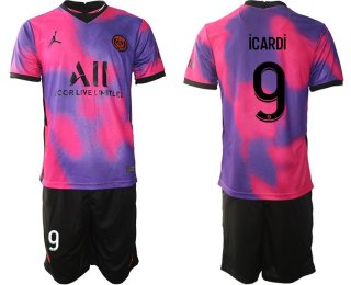 Men 2020-2021 Club Paris St German away purple 9 Soccer Jersey