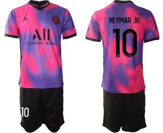 Men 2020-2021 Club Paris St German away purple 10 Soccer Jersey