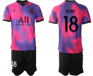 Men 2020-2021 Club Paris St German away purple 18 Soccer Jersey