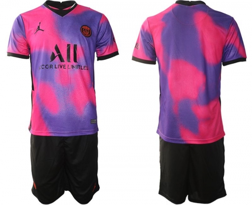 Men 2020-2021 Club Paris St German away purple blank Soccer Jersey