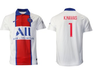 Men 2020-2021 club Paris St German away aaa version 1 white Soccer Jerseys