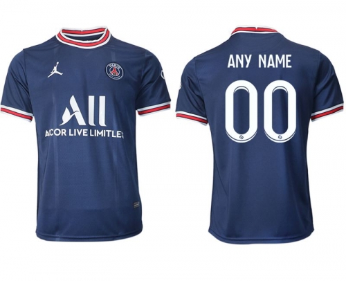 Men 2021-2022 Club Paris St German home aaa version blue customized Soccer Jersey