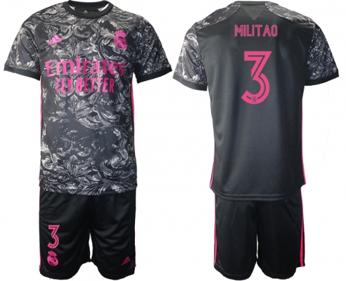 2021 Men Real Madrid away 3 soccer jerseys