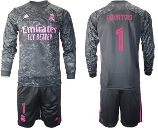 2021 Men Real Madrid away long sleeve 1 soccer jerseys