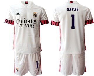 Men 2020-2021 club Real Madrid home 1 white Soccer Jerseys2