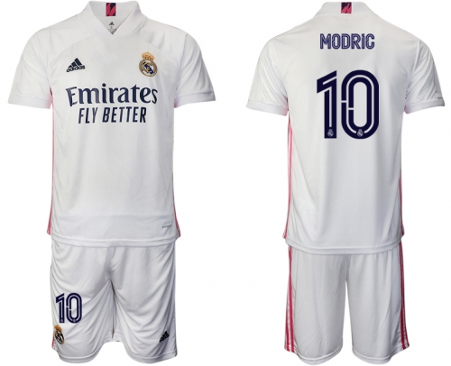 Men 2020-2021 club Real Madrid home 10 white Soccer Jerseys