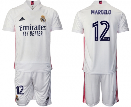 Men 2020-2021 club Real Madrid home 12 white Soccer Jerseys