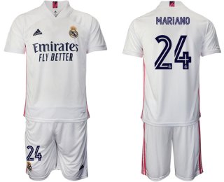 Men 2020-2021 club Real Madrid home 24 white Soccer Jerseys