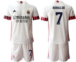 Men 2020-2021 club Real Madrid home 7 white Soccer Jerseys3