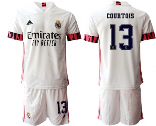 Men 2020-2021 club Real Madrid home 13 white Soccer Jerseys1