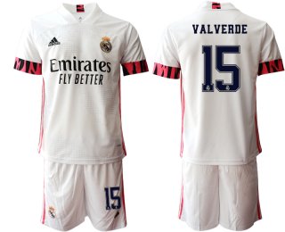 Men 2020-2021 club Real Madrid home 15 white Soccer Jerseys1