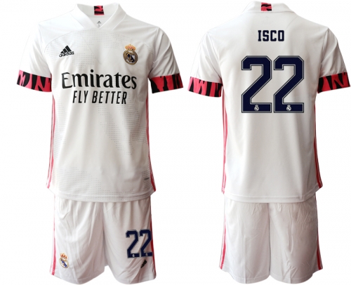 Men 2020-2021 club Real Madrid home 22 white Soccer Jerseys1