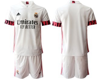 Men 2020-2021 club Real Madrid home blank white Soccer Jerseys1