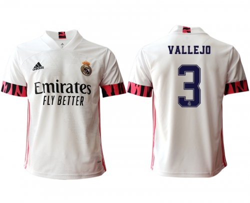 Men 2020-2021 club Real Madrid home aaa version 3 white Soccer Jerseys