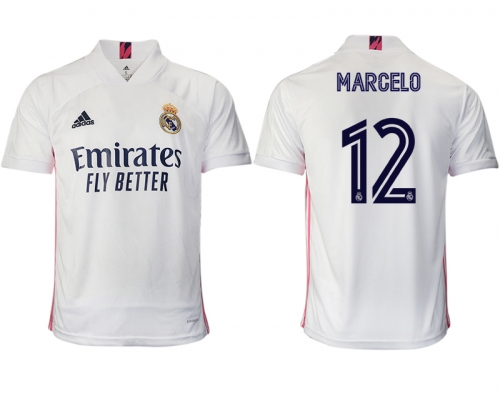 Men 2020-2021 club Real Madrid home aaa version 12 white Soccer Jerseys