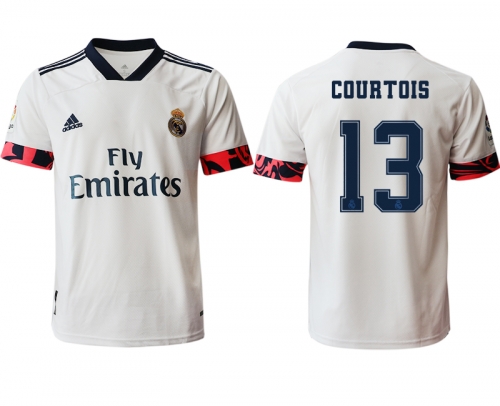 Men 2020-2021 club Real Madrid home aaa version 13 white Soccer Jerseys2