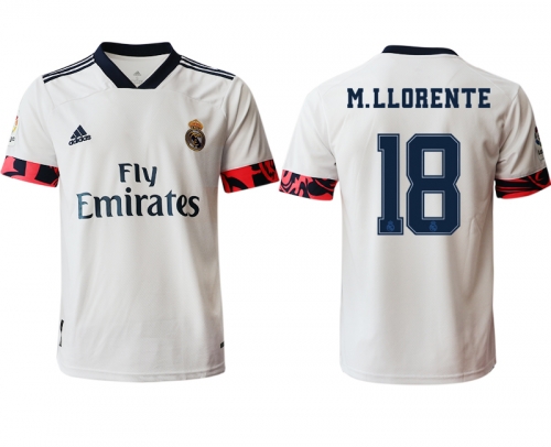 Men 2020-2021 club Real Madrid home aaa version 18 white Soccer Jerseys2