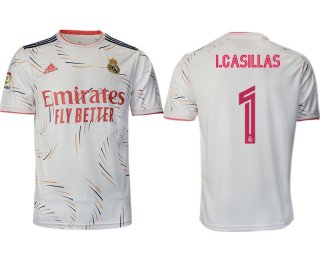 Men 2021-2022 Club Real Madrid home aaa version white 1 Adidas Soccer Jerseys