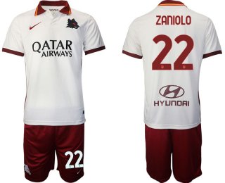 Men 2020-2021 Club Rome away white 22 Nike Soccer Jersey