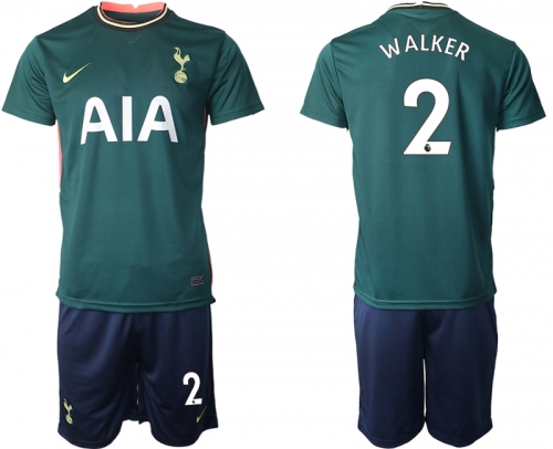 Men 2020-2021 club Tottenham away 2 green Soccer Jerseys