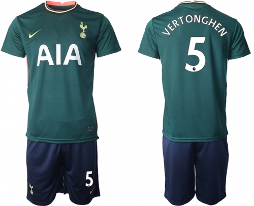 Men 2020-2021 club Tottenham away 5 green Soccer Jerseys