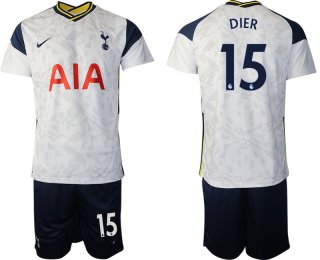 Men 2020-2021 club Tottenham home 15 white Soccer Jerseys