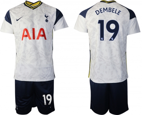 Men 2020-2021 club Tottenham home 19 white Soccer Jerseys