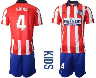 Youth 2020-2021 club Atletico Madrid home 4 red Soccer Jerseys