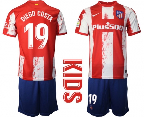 Youth 2021-2022 Club Atletico Madrid home red 19 Nike Soccer Jersey