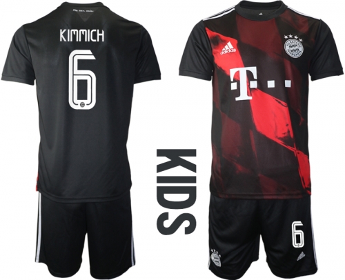 2021 Bayern Munich away youth 6 soccer jerseys