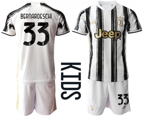 Youth 2020-2021 club Juventus home 33 white Soccer Jerseys