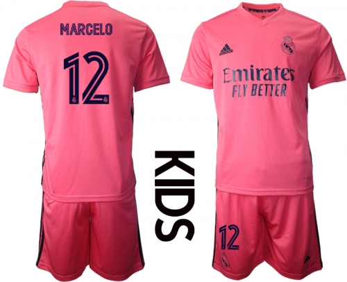 Youth 2020-2021 club Real Madrid away 12 pink Soccer Jerseys