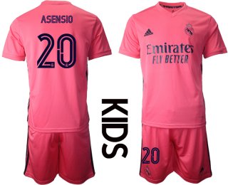 Youth 2020-2021 club Real Madrid away 20 pink Soccer Jerseys