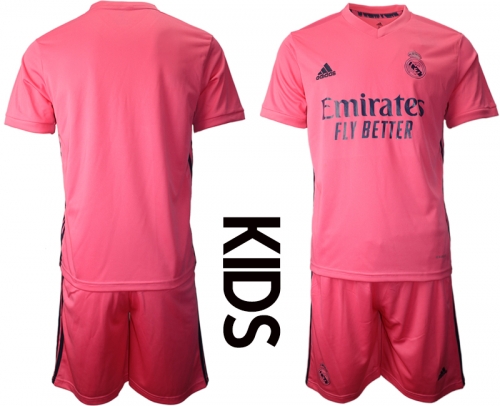 Youth 2020-2021 club Real Madrid away blank pink Soccer Jerseys