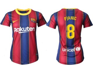 Women 2020-2021 Barcelona home aaa version 8 red Soccer Jerseys