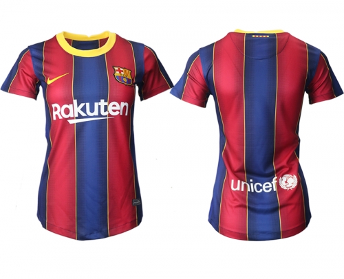 Women 2020-2021 Barcelona home aaa version blank red Soccer Jerseys