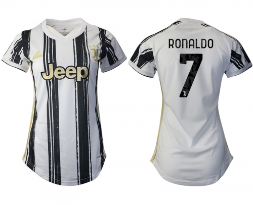 Women 2020-2021 Juventus home aaa version 7 white Soccer Jerseys