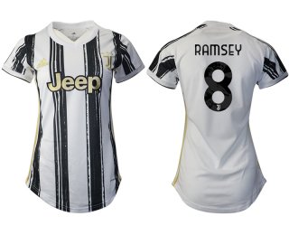 Women 2020-2021 Juventus home aaa version 8 white Soccer Jerseys