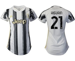 Women 2020-2021 Juventus home aaa version 21 white Soccer Jerseys