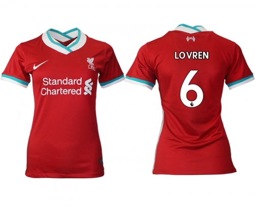 Women 2020-2021 Liverpool home aaa version 6 red Soccer Jerseys